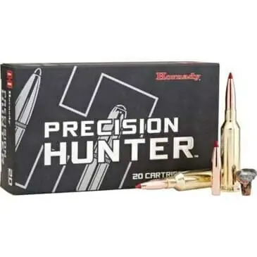 Hornady Precision Hunter Ammunition - 7 Shooting Times Westerner - 162 Grain ELD-X - 20 Rounds - Brass Case