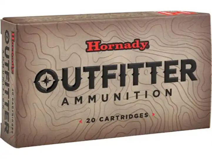 Hornady Outfitter Ammunition - 6.5 PRC - 130 Grain CX - 200 Rounds - Nickel Plated Brass Case
