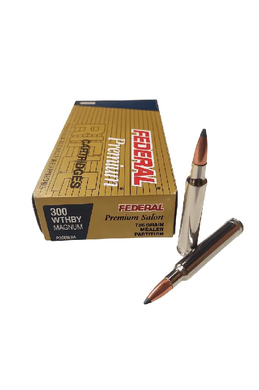 Federal Premium Ammunition - 300 Weatherby Magnum - 180 Grain Nosler Partition - 20 Rounds