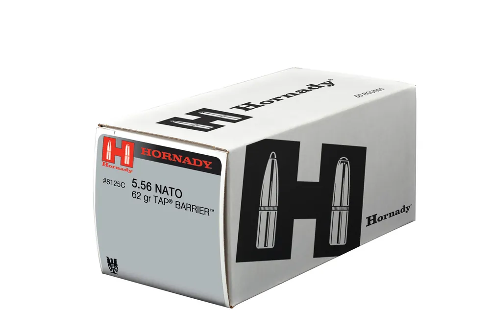 Hornady 5.56 NATO 62 Grain TAP Barrier LE - 500 Rounds - Brass Case