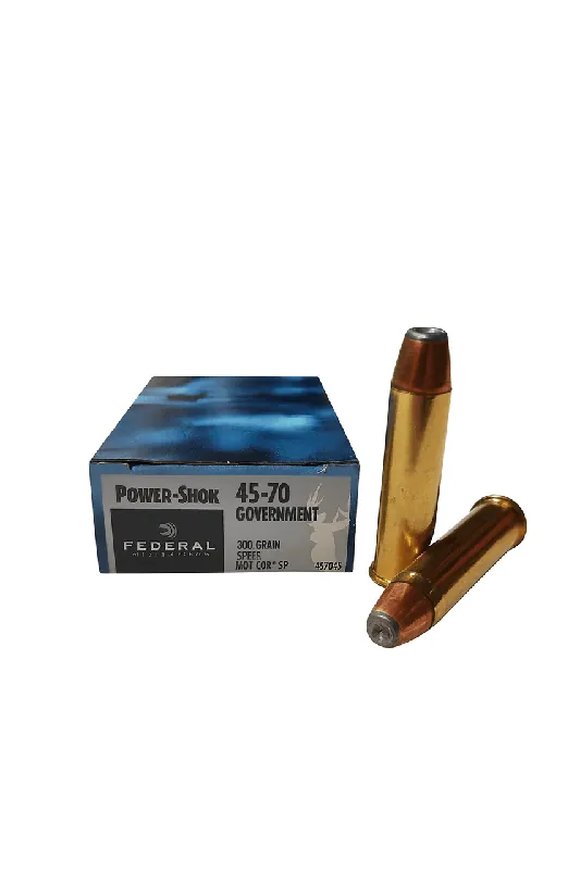 Federal Power Shok Ammunition - 45-70 Government - 300 Grain Jacketed Soft Point - 20 Rounds
