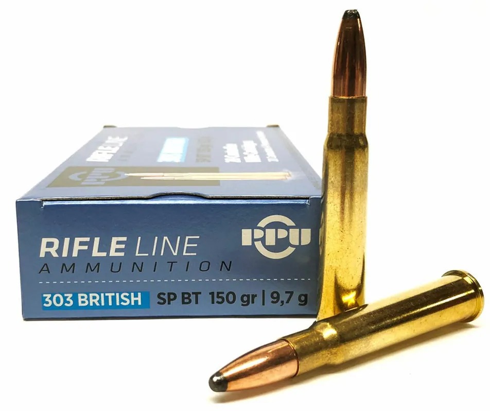 Prvi Partizan Ammunition - 303 British - 150 Grain Soft Point - 20 Rounds - Brass Case