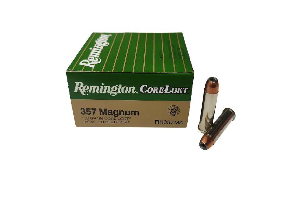Remington Ammunition - 357 Magnum - 165 Grain Core-Lokt Jacketed Hollow Point - 25 Rounds