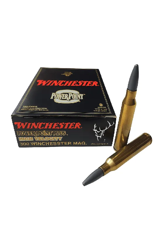 Winchester Supreme Ammunition - 300 Winchester Magnum - 180 Grain Power Point Plus - 20 Rounds