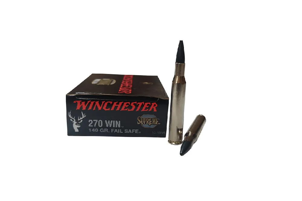 Winchester Supreme Ammunition - 270 Winchester - 140 Grain Fail Safe - 20 Rounds
