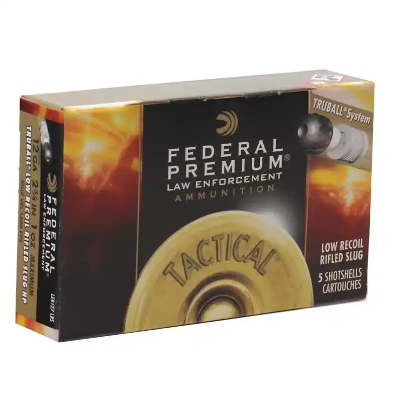 Federal Premium Ammunition - 12 Gauge - 2 3/4" - 1 Oz. Truball Low Recoil Rifled Slug HP - 5 Rounds