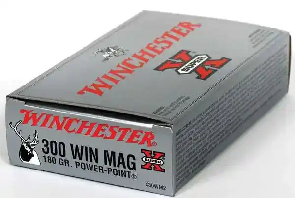 Winchester Super-X Ammunition - 300 Winchester Magnum - 180 Grain Extreme Point Polymer Tip - 20 Rounds - Brass Case