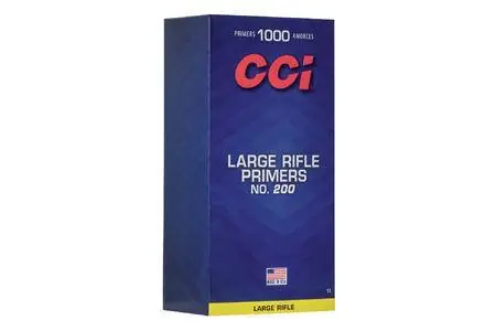CCI Large Rifle Primers No. 200- 1000 Primers ** ADULT SIGNATURE REQUIRED** SEE DETAILS IN DESCRIPTION