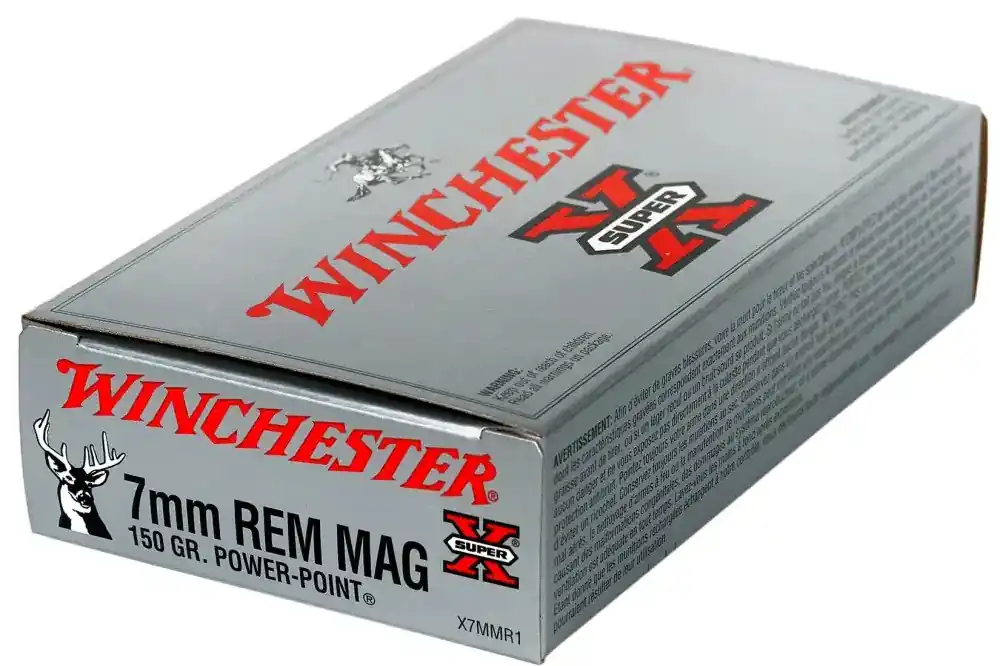 Winchester Super-X Ammunition - 7 MM Remington Magnum - 150 Grain Power Point - 20 Rounds