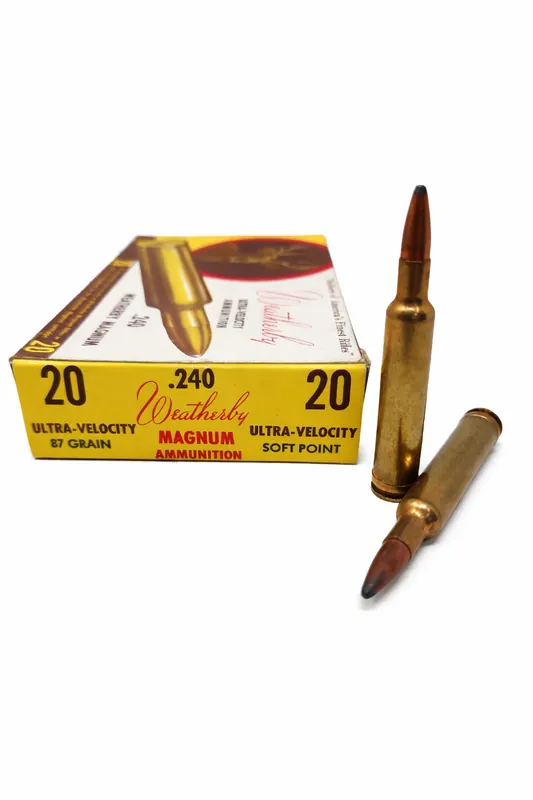 Weatherby Ammunition - 240 Weatherby Magnum - 87 Grain Soft Point - 20 Rounds