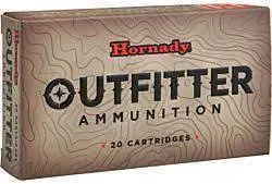 Hornady Outfitter Ammunition - 300 PRC - 190 Grain CX Lead Free - 20 Rounds - Nickle Plated Brass Case