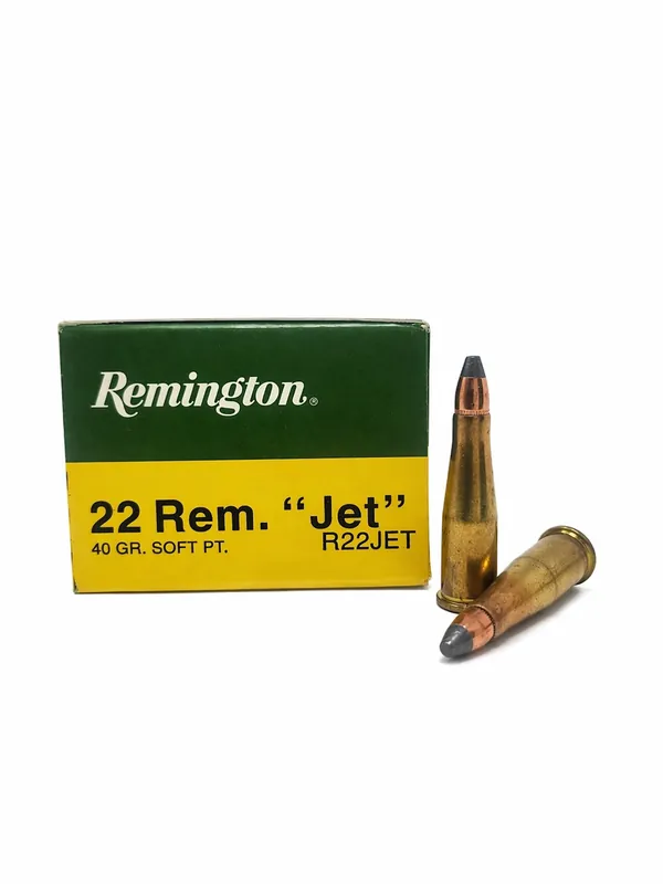 Remington Ammunition - 22 Rem Jet - 40 Grain Soft Point - 50 Rounds