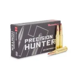Hornady Precision Hunter Ammunition - 308 Winchester - 178 Grain ELD-X - 20 Rounds - Brass Case