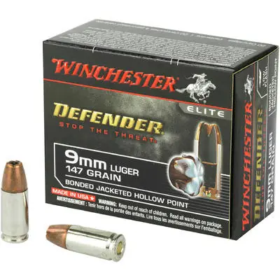 Winchester 9 mm - 147 Grain Bonded Hollow Point PDX1 - 200 Rounds