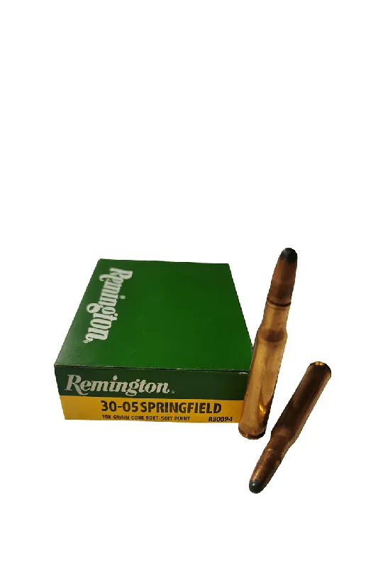 Remington Core-Lokt Ammunition - 30-06 Springfield - 180 Grain Soft Point - 20 Rounds - Brass Case