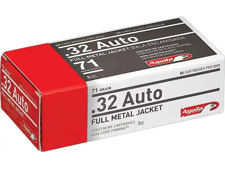 Aguila Ammunition - 32 Auto - 71 Grain Full Metal Jacket - 50 Rounds