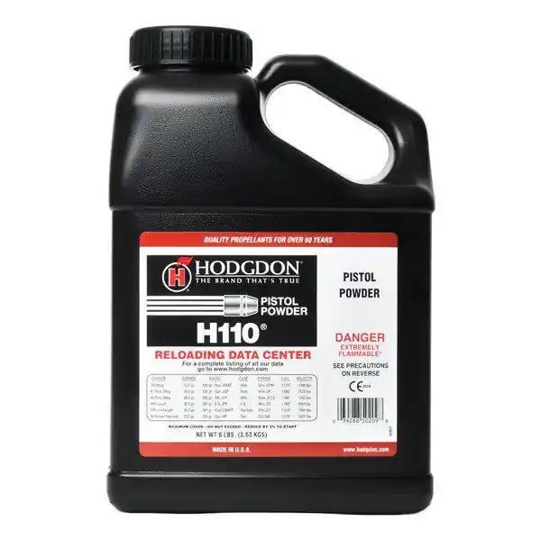 Hodgdon H110 Smokeless Powder - 8 Lb. ** ADULT SIGNATURE REQUIRED** SEE DETAILS IN DESCRIPTION