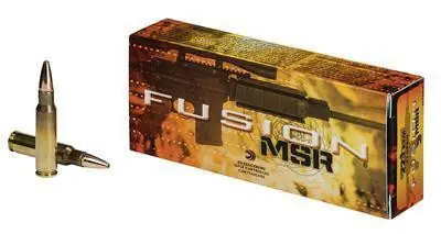 Federal Fusion Ammunition 223 Rem - 62 Grain Fusion MSR - 20 Rounds - Brass Case
