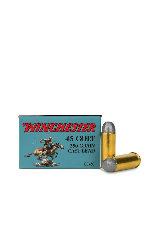 Winchester Ammunition - 45 Long Colt - 250 Grain Cast Lead - 50 Rounds