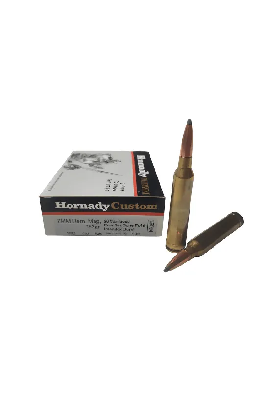 Hornady Ammunition - 7mm Remington Magnum - 162 Grain Interlock Spire Point - 20 Rounds