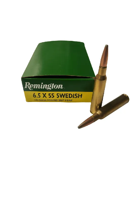 Remington Express Ammunition - 6.5x55 Swedish - 140 Grain Core-Lokt Pointed Soft Point - 20 Rounds