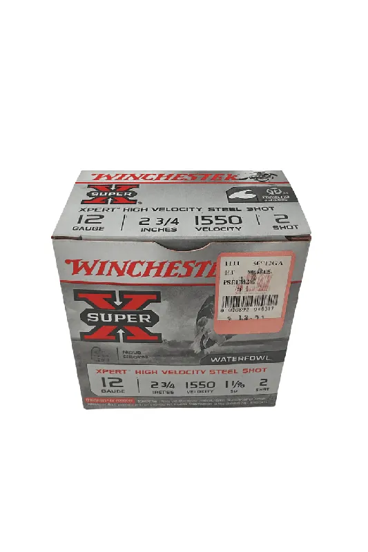 Winchester Xpert Ammunition - 12 Gauge - 2 3/4" - 1 1/16 Oz. - 2 Steel Shot - 25 Rounds