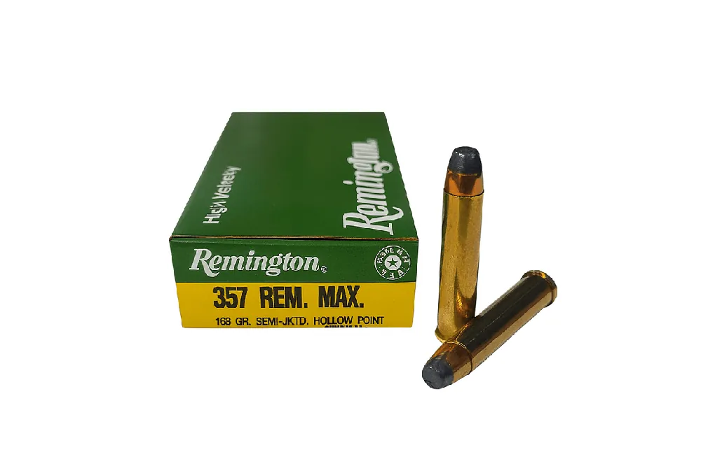 Remington Ammunition - 357 Rem Max - 158 Grain Semi-Jacketed Hollow Point - 20 Rounds