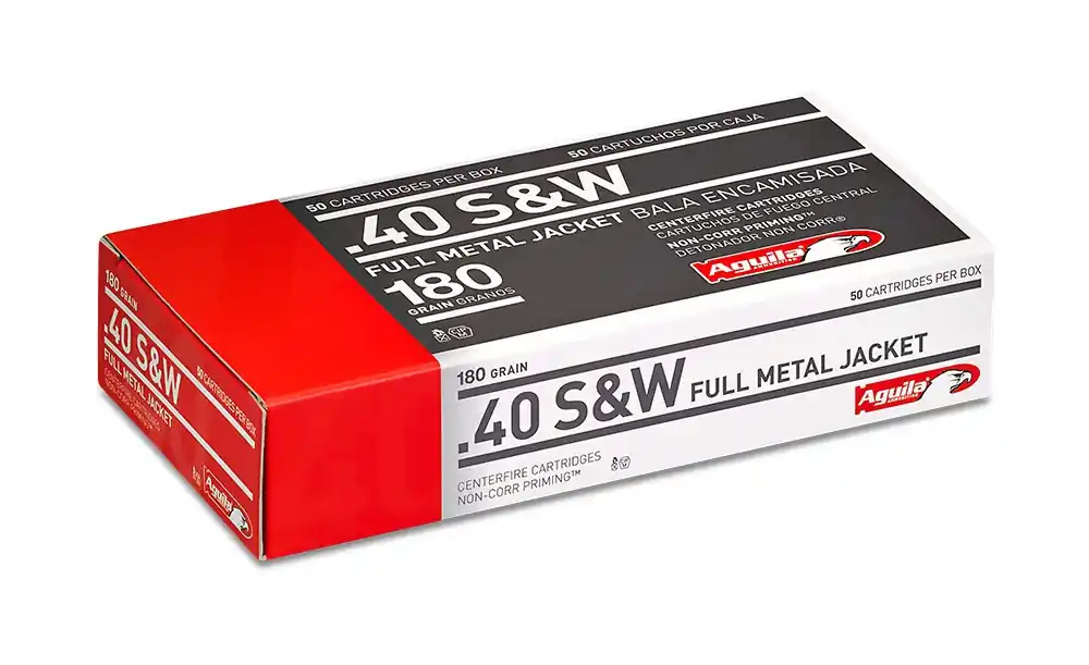Aguila Ammunition - 40 S&W - 180 Grain Full Metal Jacket - 50 Rounds
