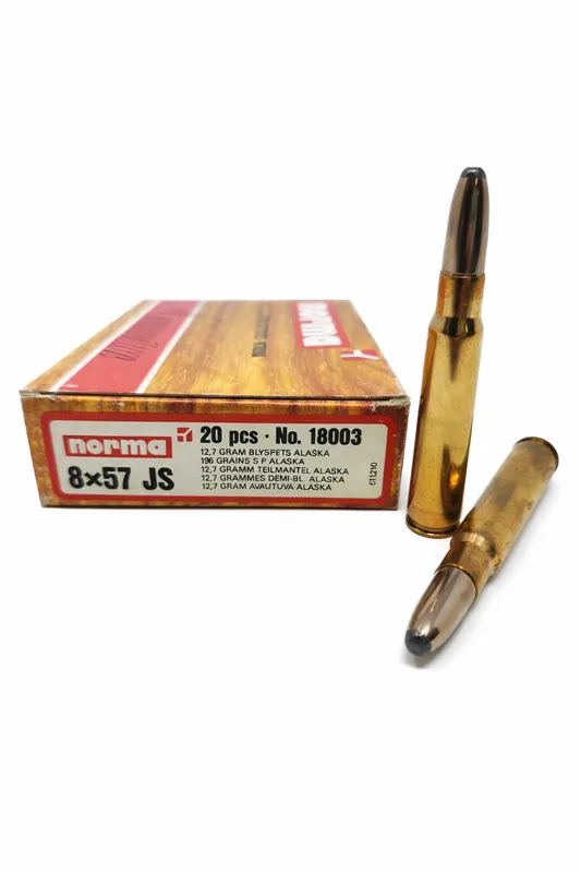 Norma Ammunition - 8x57 JS Mauser - 150 Grain Alaska Soft Point - 20 Rounds