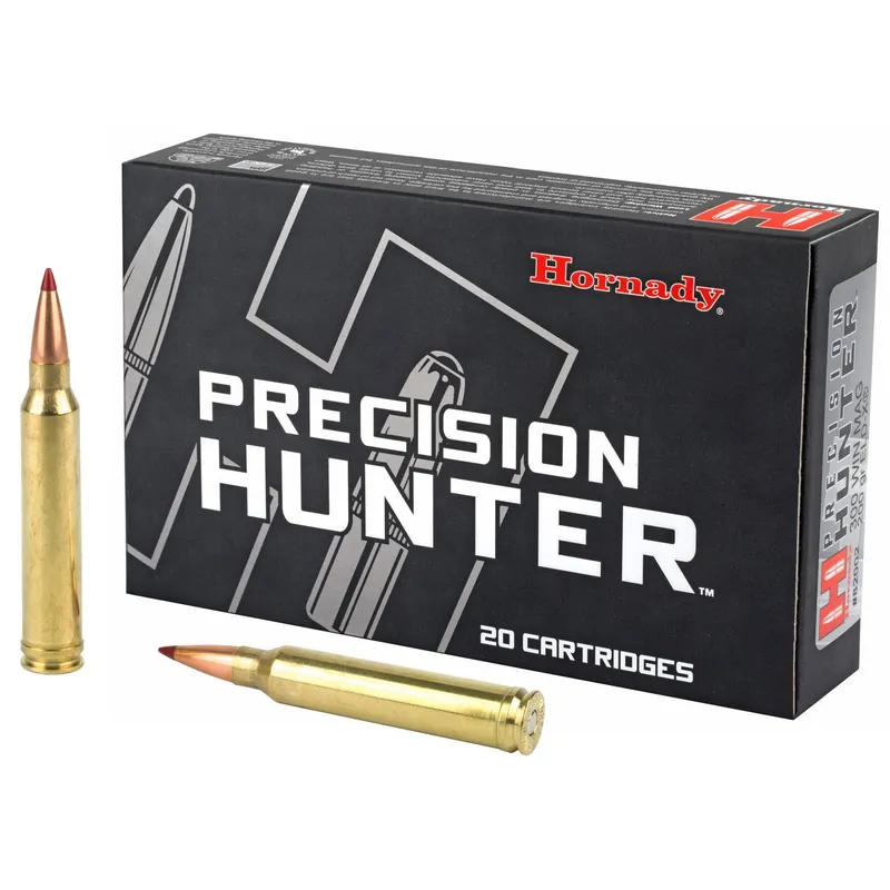 Hornady Precision Hunter Ammunition - 300 Winchester Magnum - 200 Grain ELD-X - 200 Rounds - Brass Case