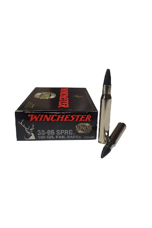 Winchester Supreme Ammunition - 30-06 Springfield - 180 Grain Fail Safe - 20 Rounds