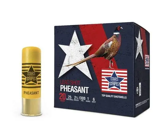 Stars & Stripes Ammunition - 20 Gauge - 2 3/4" - 1 Oz. - 6 Lead Shot - 250 Rounds