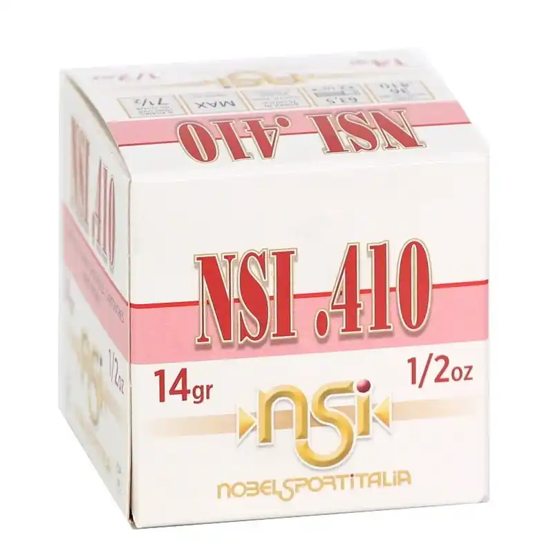 Nobel Sport Ammunition - 410 Bore - 2 1/2" - Max Dram EQ. - 7 1/2 Lead Shot - 250 Rounds