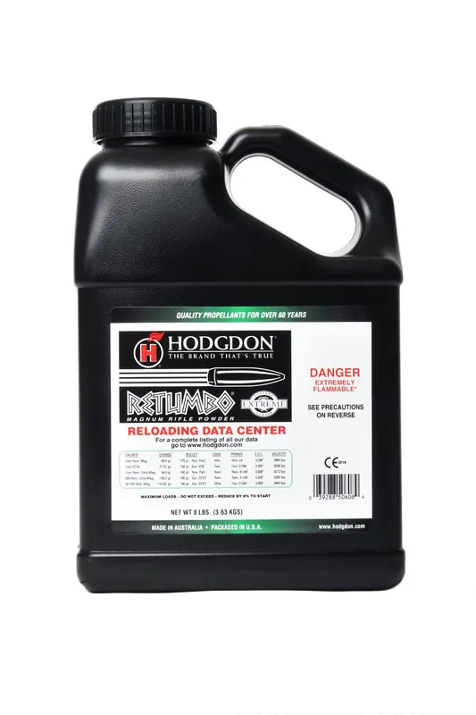 Hodgdon Retumbo Smokeless Powder - 8 Lb. ** ADULT SIGNATURE REQUIRED** SEE DETAILS IN DESCRIPTION