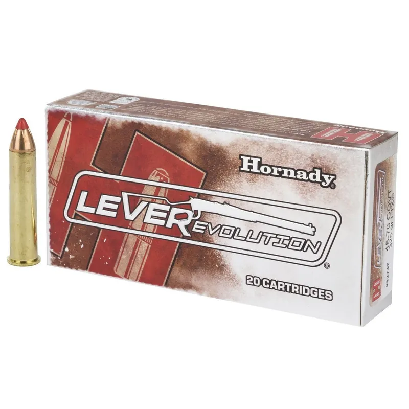 Hornady LEVERevolution Ammunition - 45-70 Government - 325 Grain Flex Tip eXpanding - 200 Rounds - Brass Case