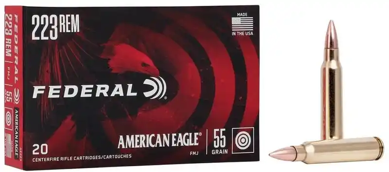 Federal AE Ammunition - 223 Remington - 55 Grain Full Metal Jacket - 20 Rounds