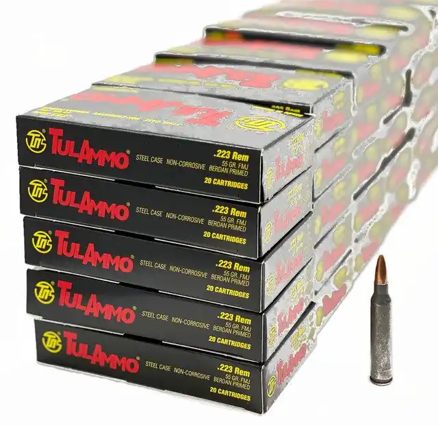 Tula - 223 Remington - 55 Grain Full Metal Jacket - 20 Rounds - Steel Case