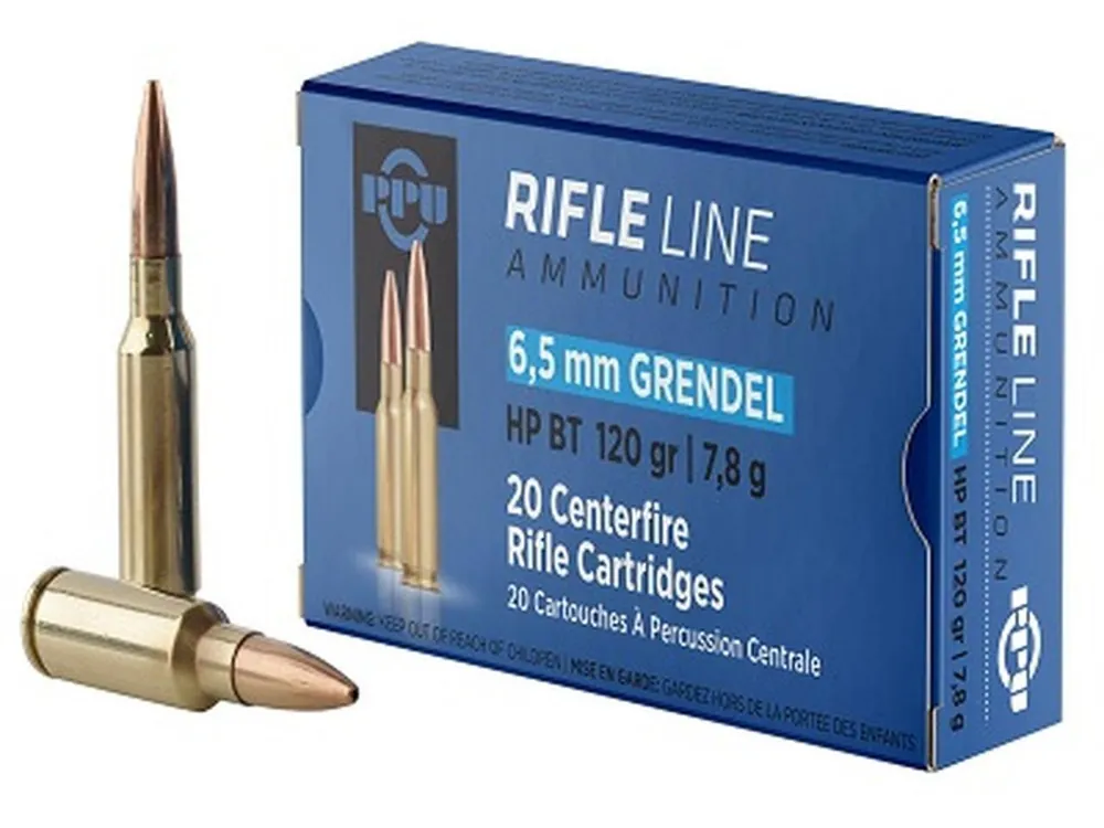 Prvi Partizan Ammunition - 6.5 MM Grendel - 120 Grain Hollow Point - 20 Rounds - Brass Case