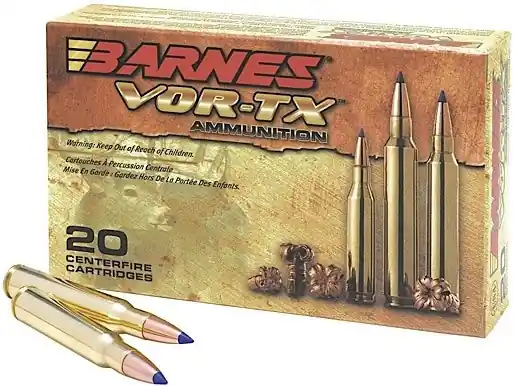 Barnes Vor-Tx Ammunition - 7 MM Remington Magnum - 160 Grain TSX BT (Lead Free) - 20 Rounds