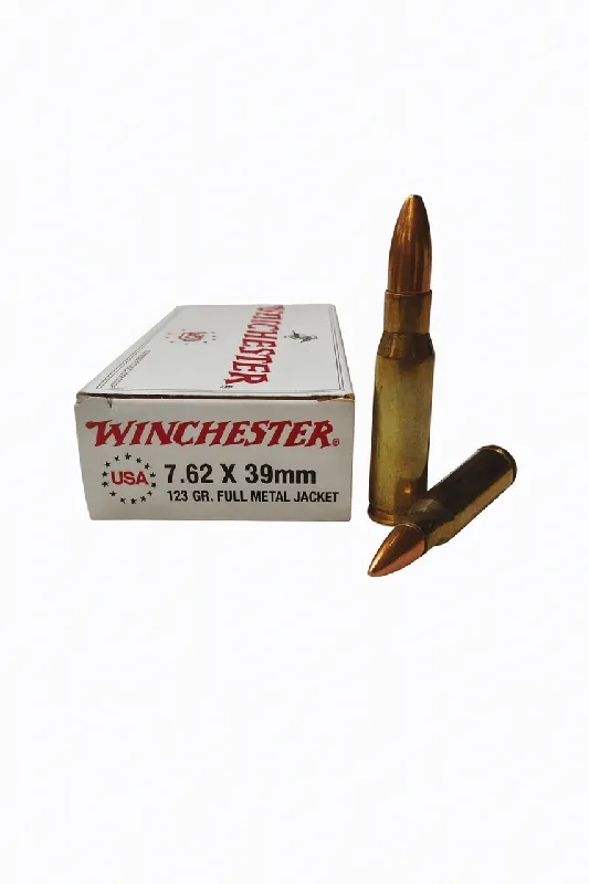 Winchester Ammunition - 7.62x39 MM - 123 Grain Full Metal Jacket - 20 Rounds