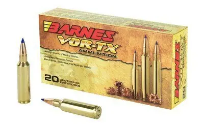 Barnes Vor-TX Ammunition - 30-06 Springfield - 180 Grain TTSX BT (Lead Free)- 20 Rounds - Brass Case