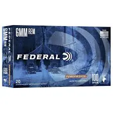 Federal PowerShok Ammunition - 6 MM Remington - 100 Grain Soft Point - 20 Rounds