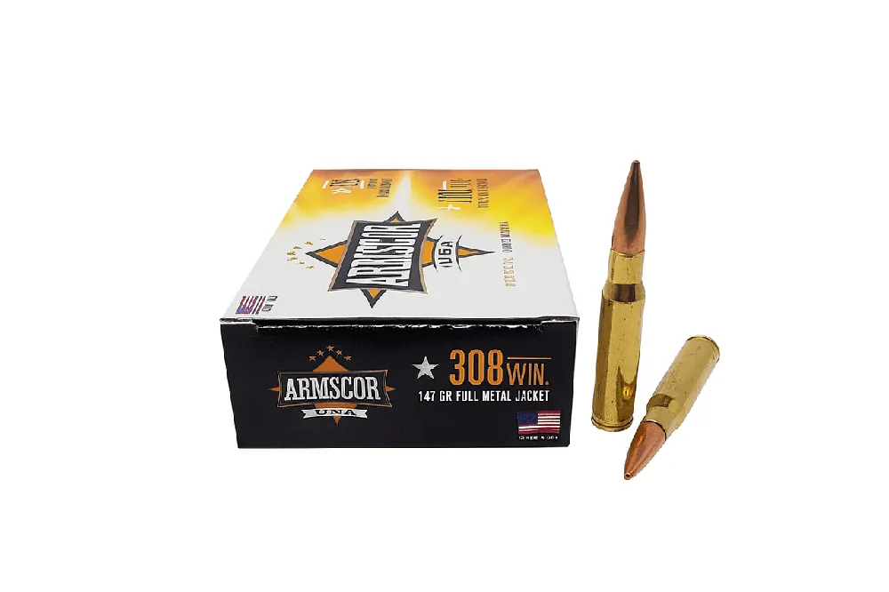 Armscor Ammunition - 308 Winchester - 147 Grain Full Metal Jacket - 20 Rounds