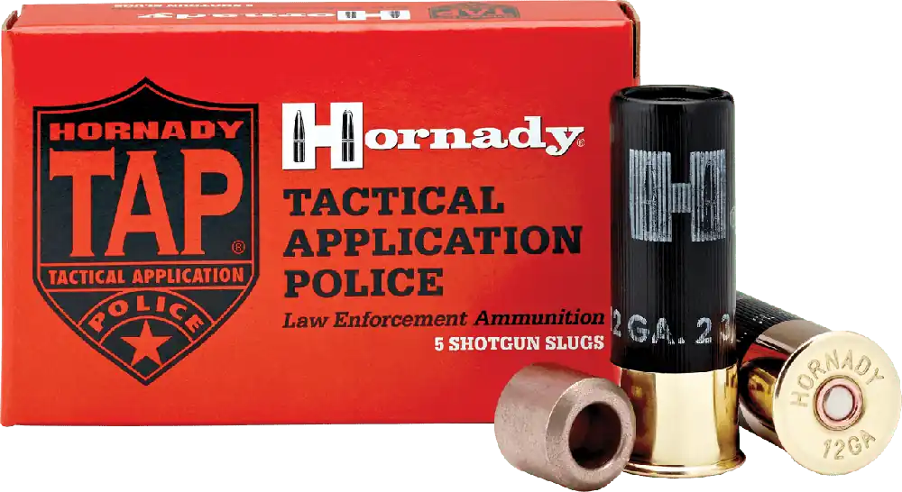 Hornady 12 Gauge Frangible 3/4 Oz Slug TAP Entry LE - 100 Rounds - CASE