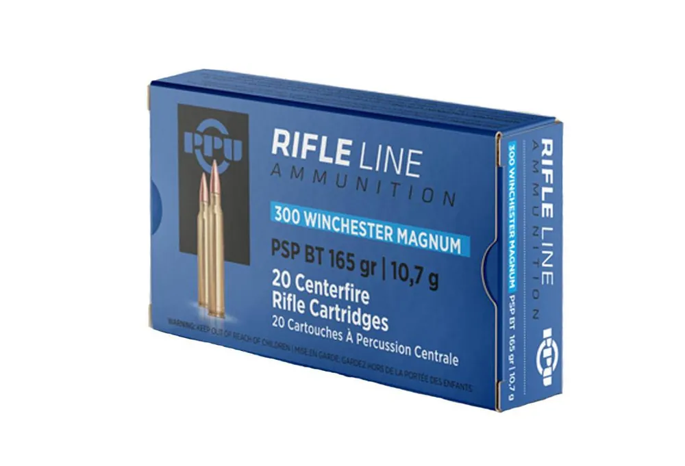 Prvi Partizan Ammunition - 300 Winchester Magnum - 165 Grain Pointed Soft Point - 20 Rounds