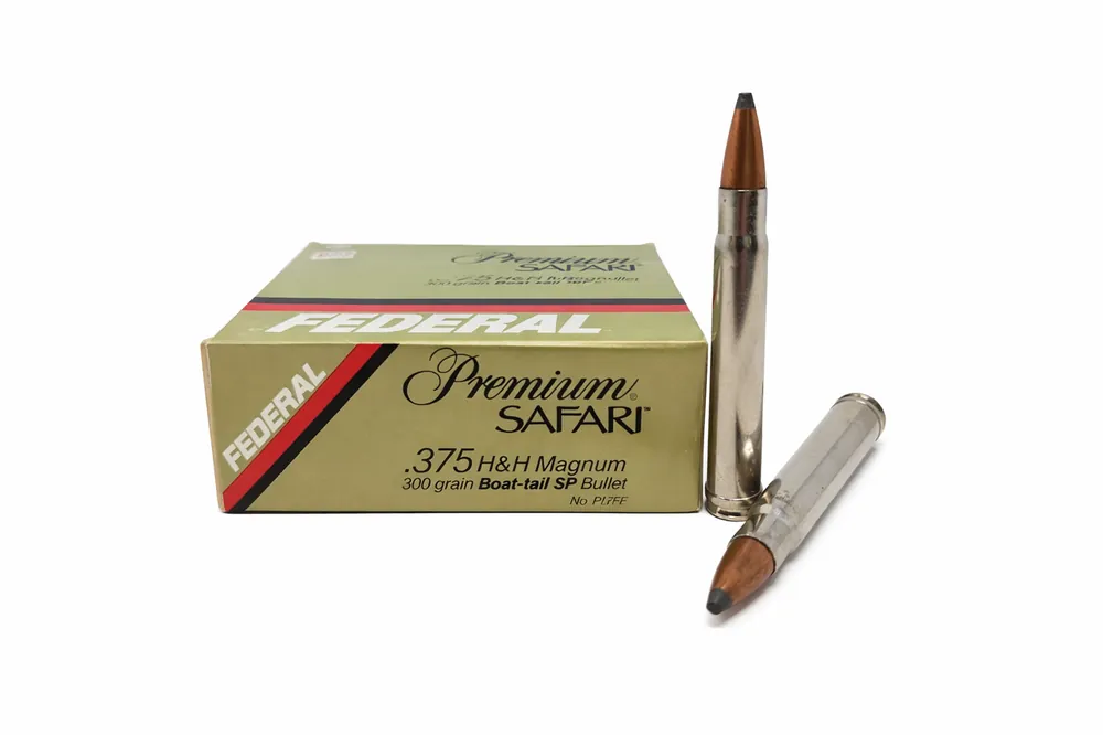 Federal Premium Ammunition - 375 H&H Magnum - 300 Grain Boat Tail Soft Point - 20 Rounds
