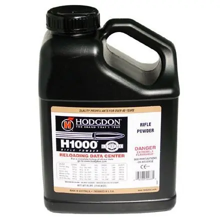 Hodgdon H1000 Smokeless Powder - 8 Lb. ** ADULT SIGNATURE REQUIRED** SEE DETAILS IN DESCRIPTION