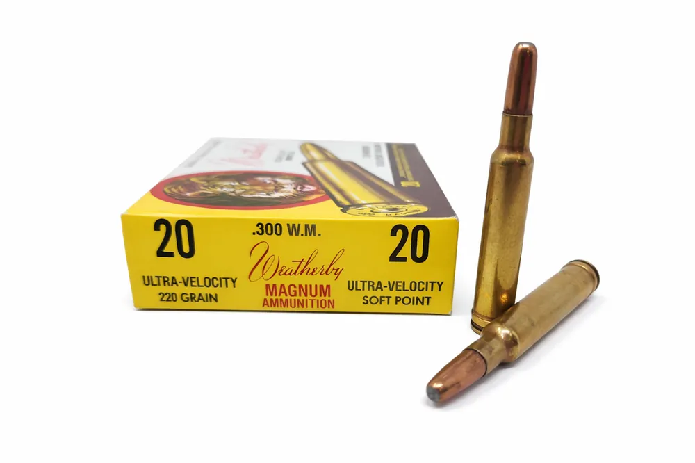 Weatherby Ammunition - 300 Weatherby Magnum - 220 Grain Soft Point - 20 Rounds