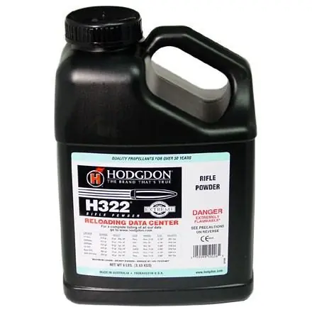 Hodgdon H322 Smokeless Powder - 8 Lb. ** ADULT SIGNATURE REQUIRED** SEE DETAILS IN DESCRIPTION