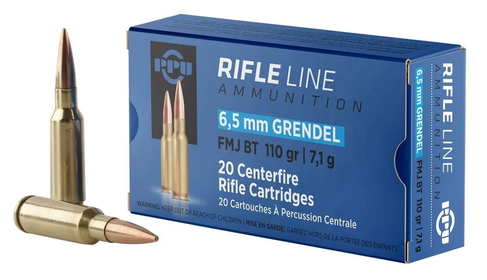 Prvi Partizan Ammunition - 6.5 MM Grendel - 110 Grain Full Metal Jacket - 20 Rounds
